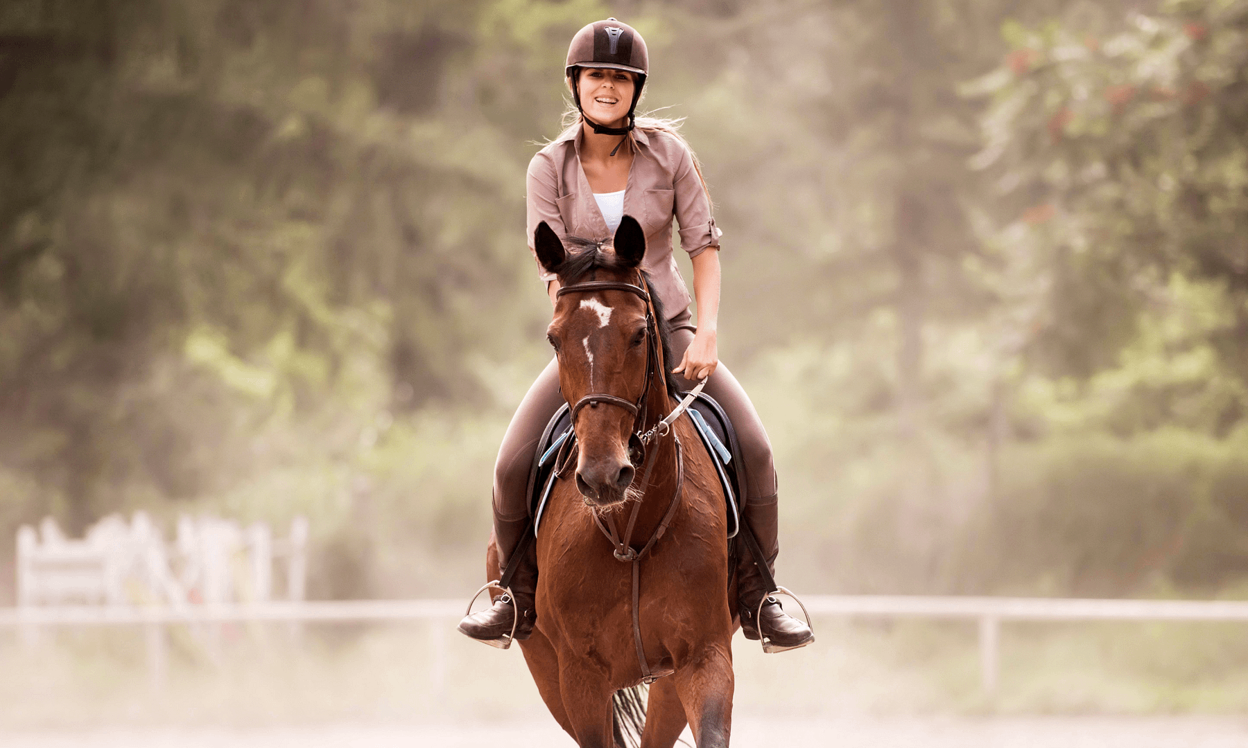 Donate a Horse 1 woman riding a horse